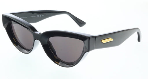 Bottega Veneta BV1249S-001 Black Cat-Eye Sunglasses  Gold