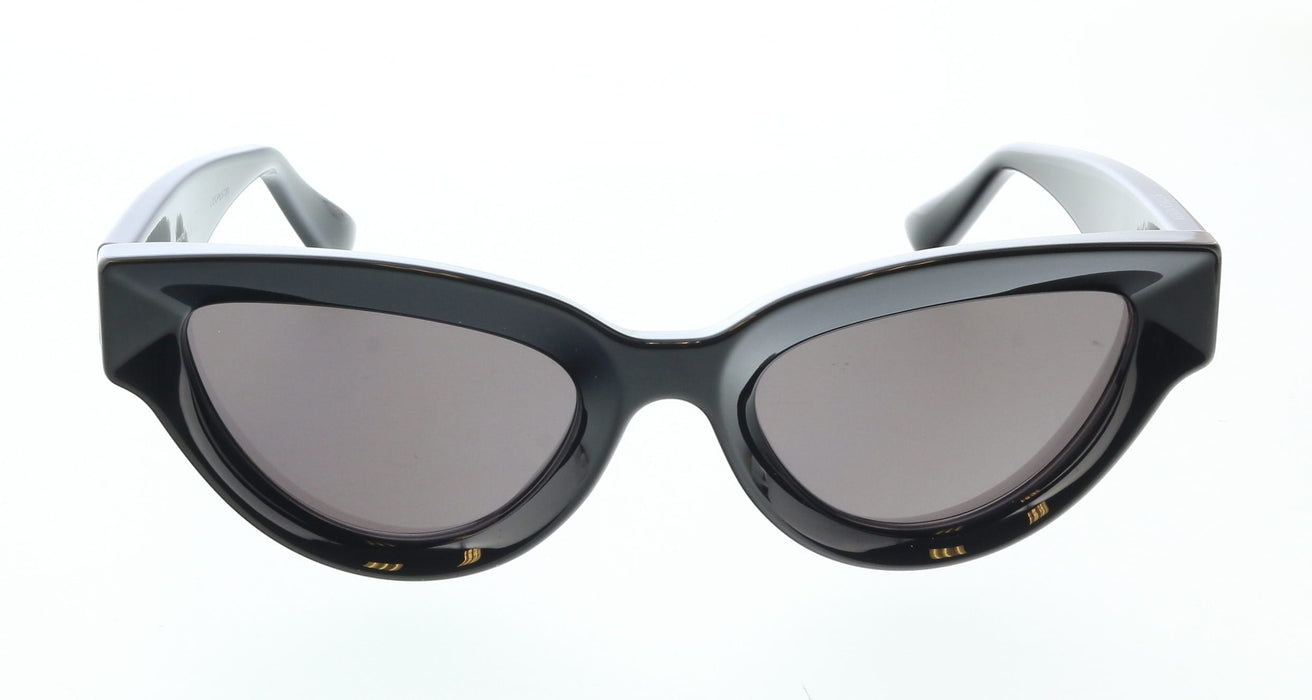 Bottega Veneta BV1249S-001 Black Cat-Eye Sunglasses  Gold