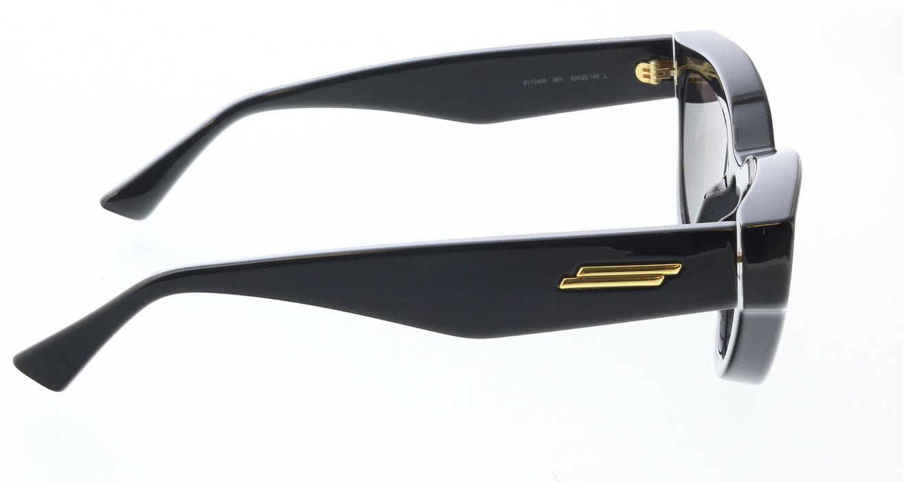Bottega Veneta BV1249S-001 Black Cat-Eye Sunglasses  Gold