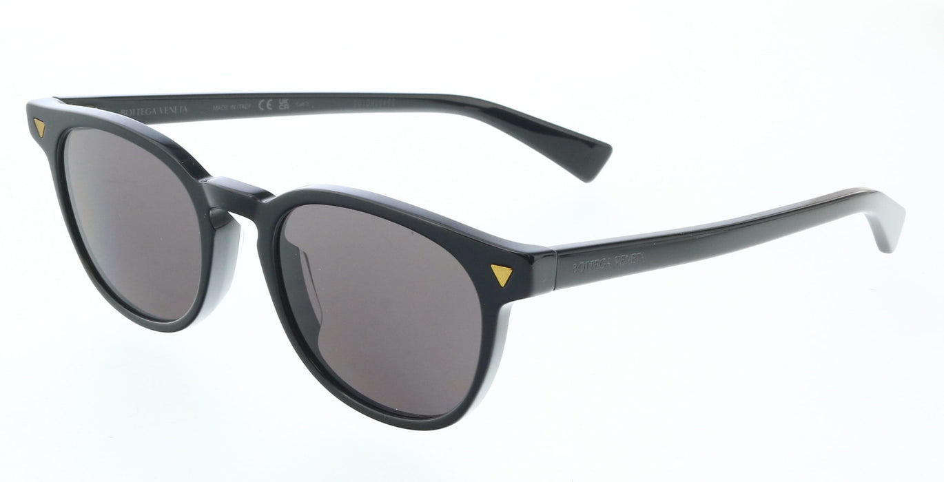 Bottega Veneta BV1253S-001 Black Round Sunglasses  Gold