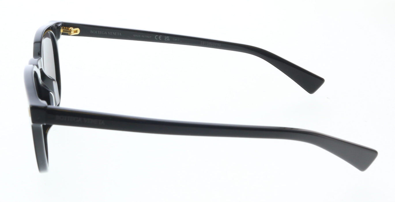 Bottega Veneta BV1253S-001 Black Round Sunglasses  Gold