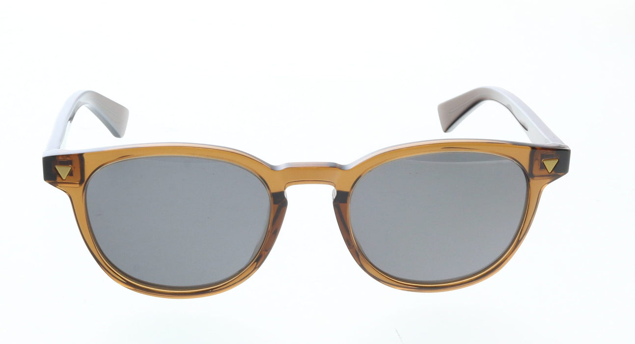 Bottega Veneta BV1253S-006 Brown Acetate Round Sunglasses