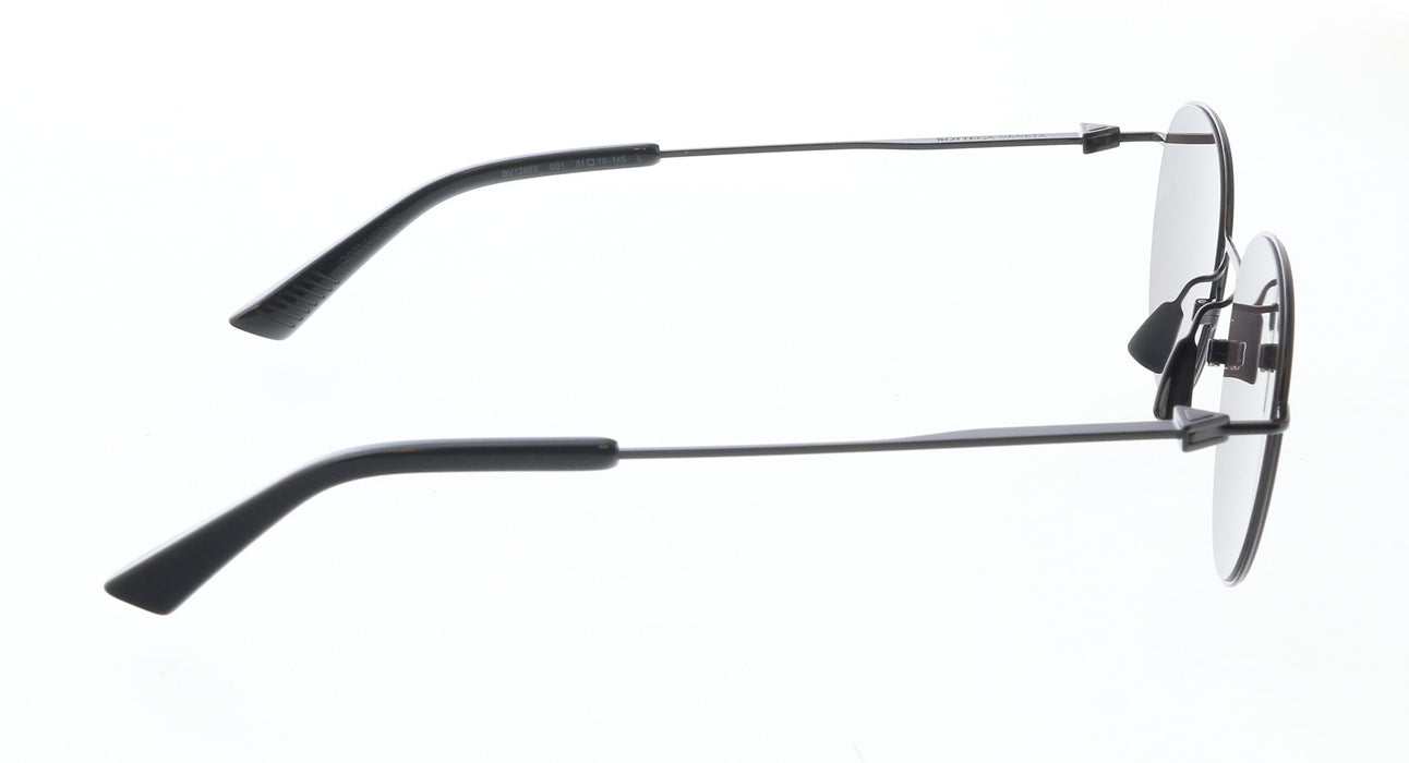Bottega Veneta BV1268S-001 Black Metal Aviator Sunglasses –