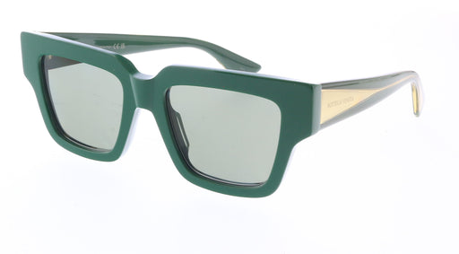 Bottega Veneta BV1276S-003 Luxury Green Square Sunglasses – Bold