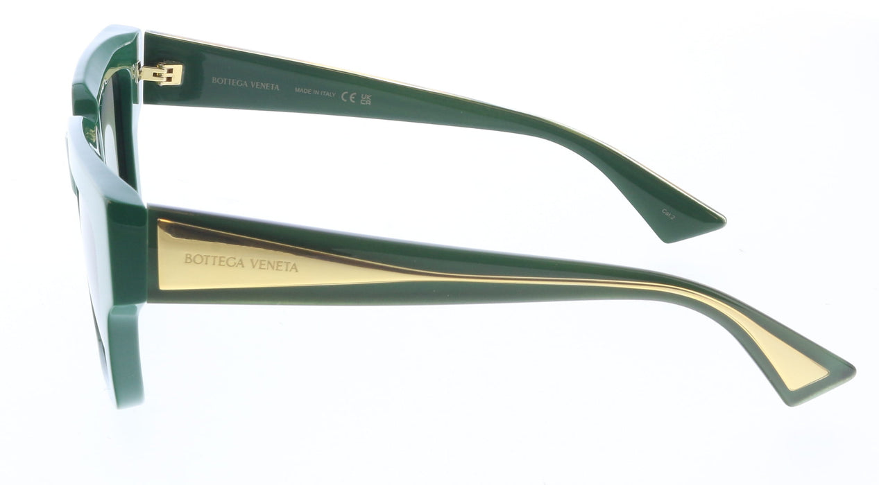 Bottega Veneta BV1276S-003 Luxury Green Square Sunglasses – Bold