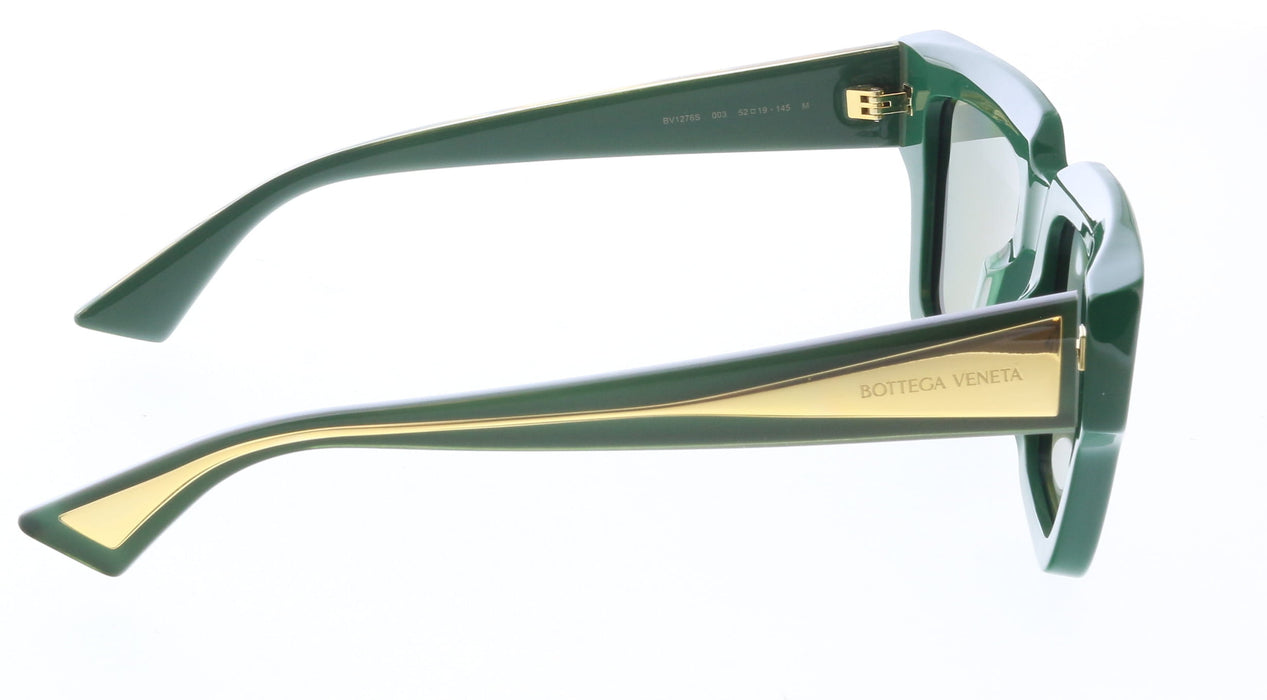 Bottega Veneta BV1276S-003 Luxury Green Square Sunglasses – Bold
