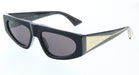 Bottega Veneta BV1277S-001 Bold Black Shield Sunglasses –