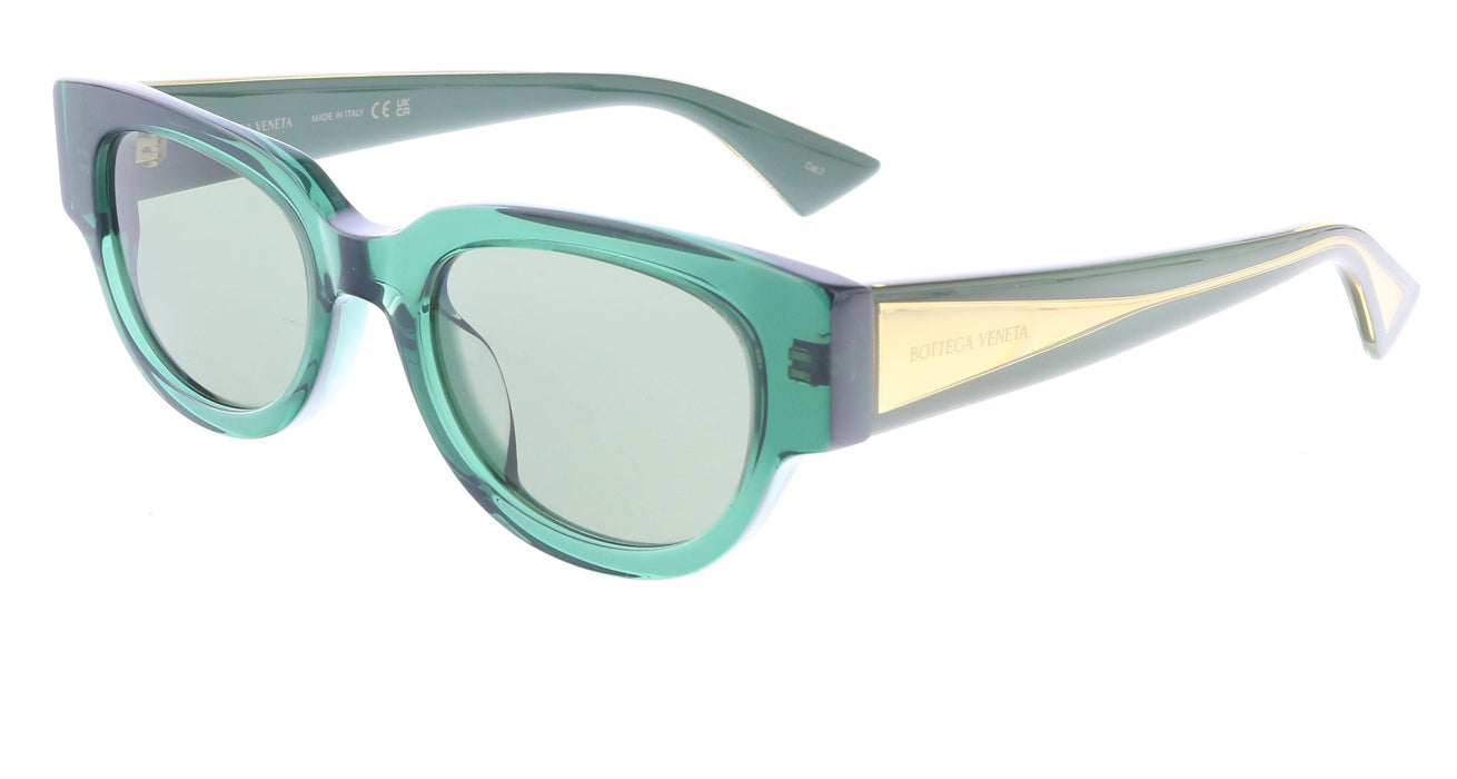 Bottega Veneta BV1278SA-003 Green Sculpted Cat-Eye Sunglasses