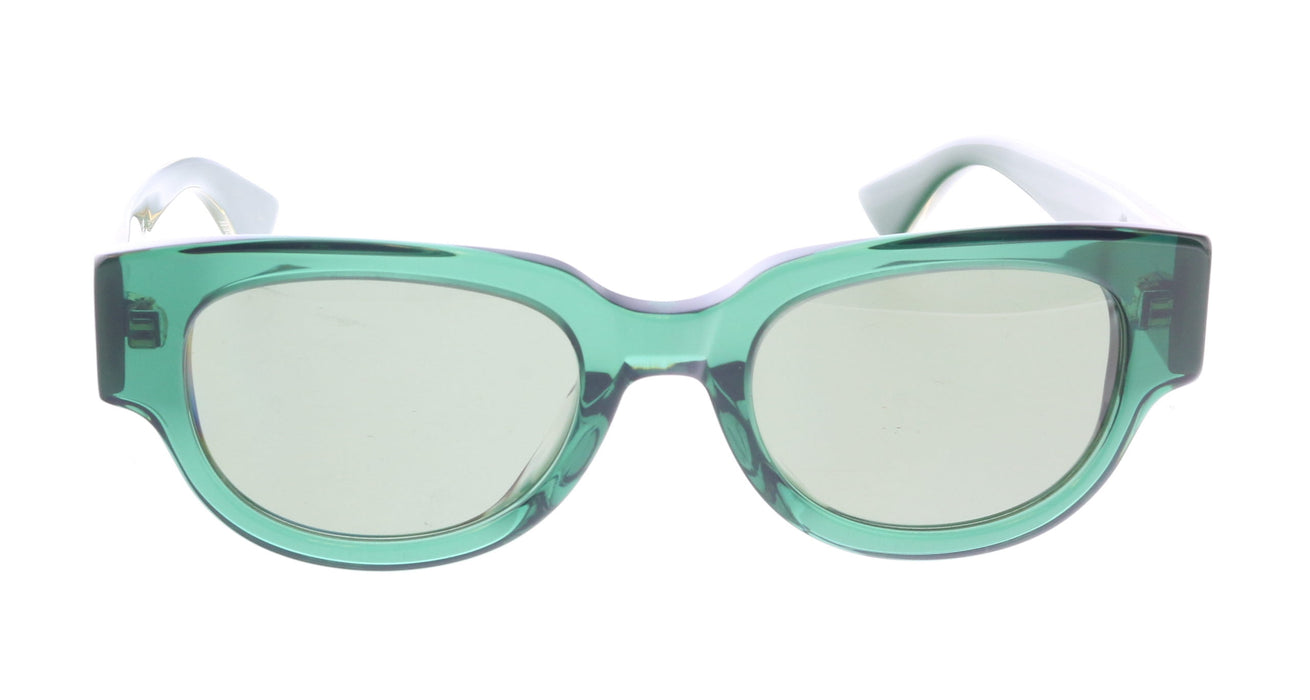 Bottega Veneta BV1278SA-003 Green Sculpted Cat-Eye Sunglasses