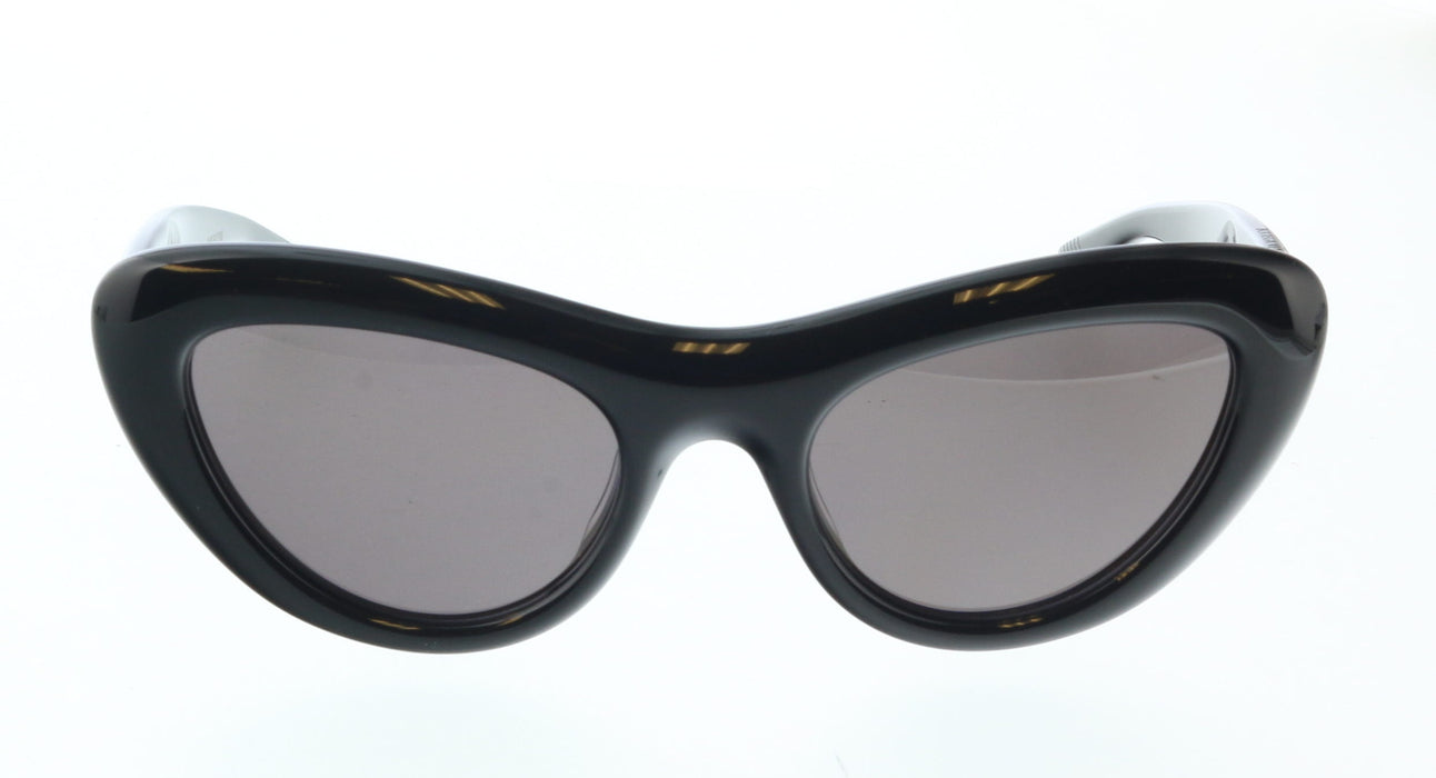 Bottega Veneta BV1282S-001 Black Oval Cat-Eye Sunglasses