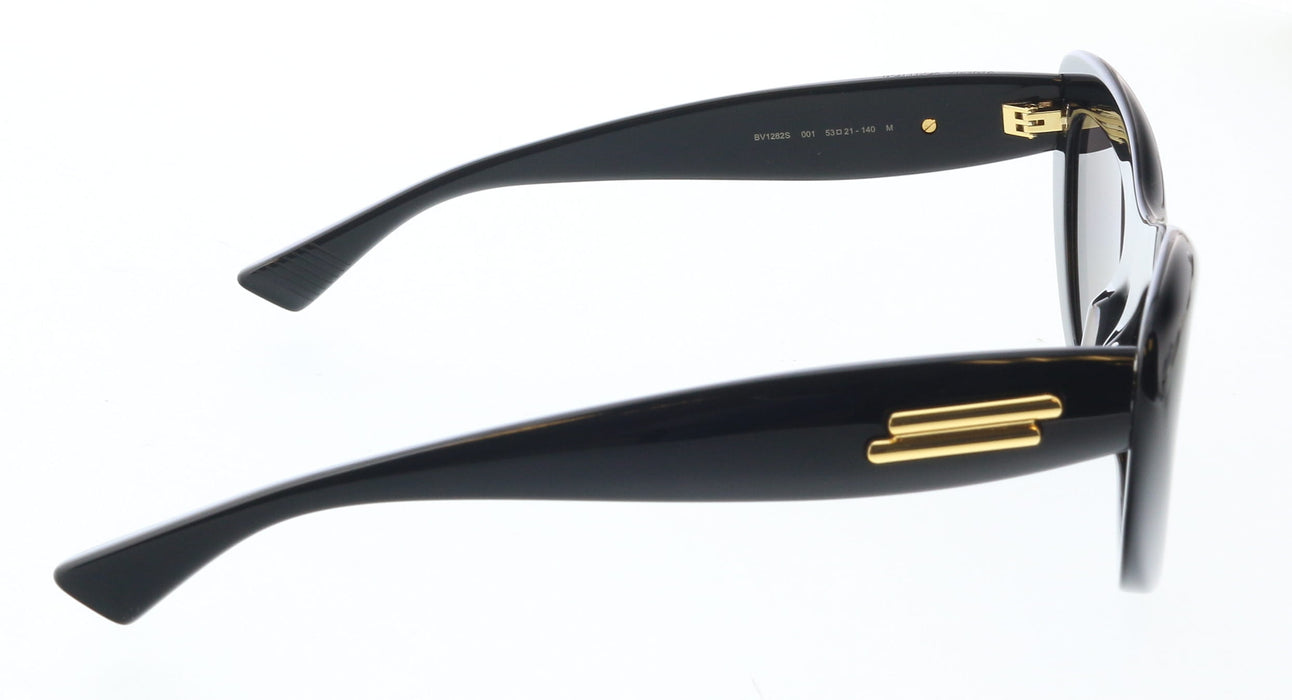 Bottega Veneta BV1282S-001 Black Oval Cat-Eye Sunglasses