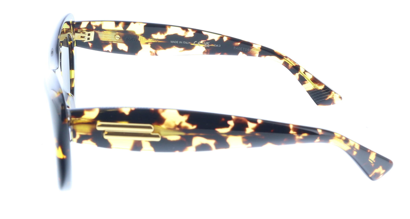 Bottega Veneta BV1282S-002 Tortoiseshell Oval Cat-Eye Sunglasses