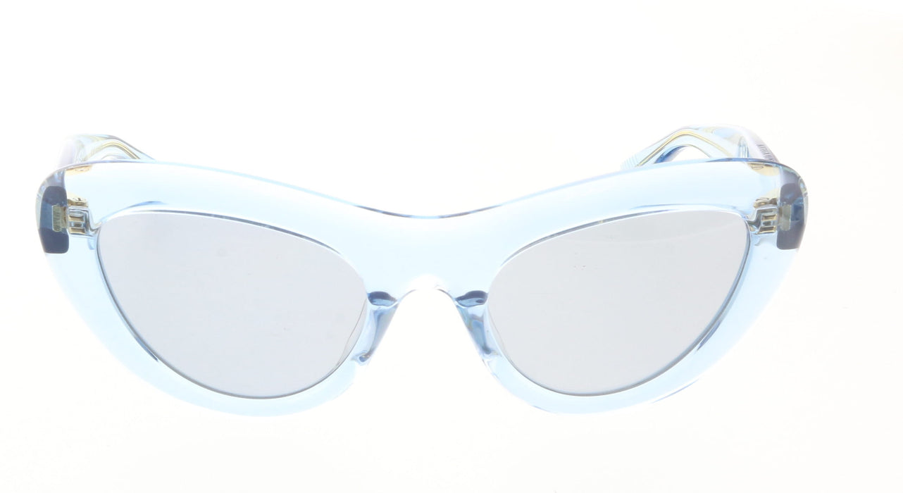 Bottega Veneta BV1282S-003 Transparent Blue Cat-Eye Sunglasses