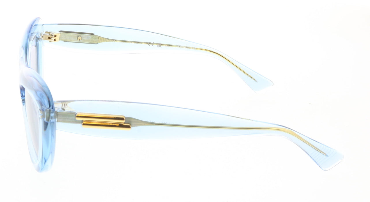 Bottega Veneta BV1282S-003 Transparent Blue Cat-Eye Sunglasses