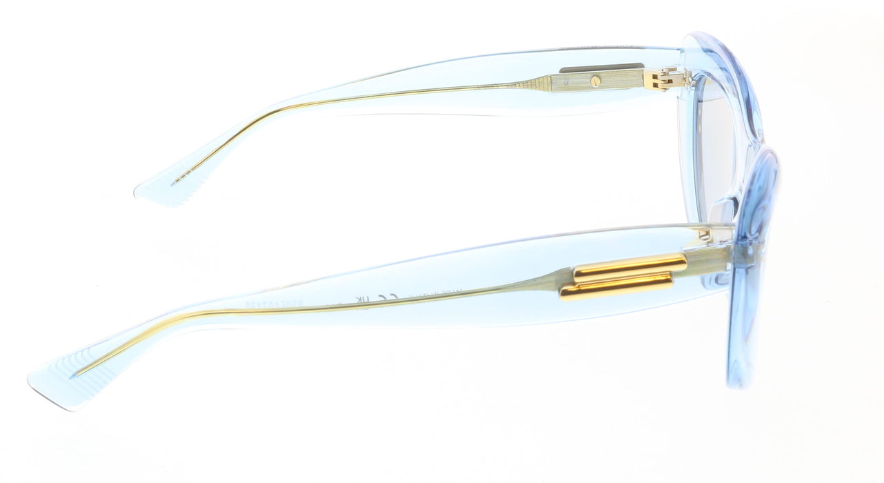 Bottega Veneta BV1282S-003 Transparent Blue Cat-Eye Sunglasses