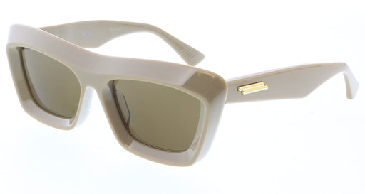 Bottega Veneta BV1283S-003 Taupe Oversized Shield Sunglasses