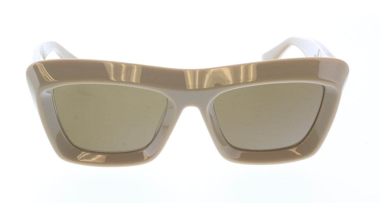 Bottega Veneta BV1283S-003 Taupe Oversized Shield Sunglasses