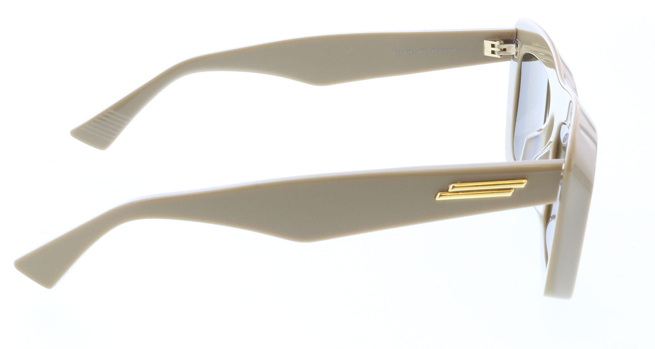 Bottega Veneta BV1283S-003 Taupe Oversized Shield Sunglasses