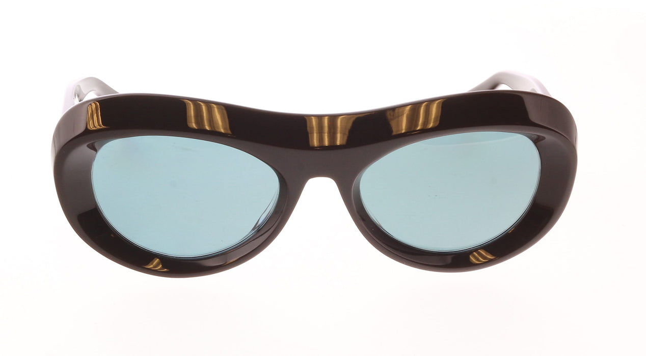 Bottega Veneta BV1284S-004 White Oversized Shield Sunglasses