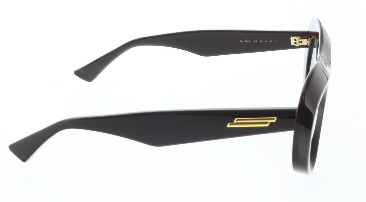 Bottega Veneta BV1284S-004 White Oversized Shield Sunglasses