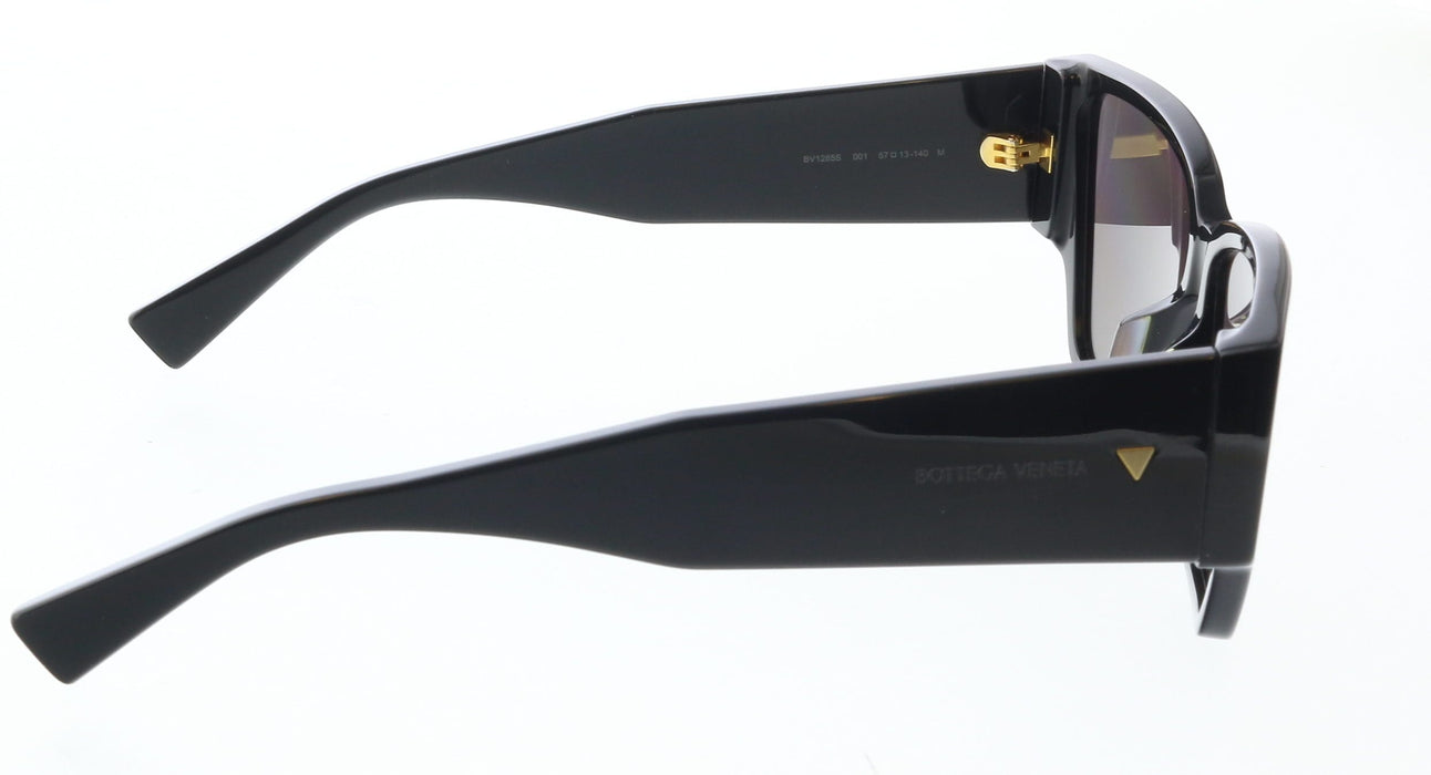 Bottega Veneta BV1285S-001 Bold Black Cat-Eye Sunglasses –