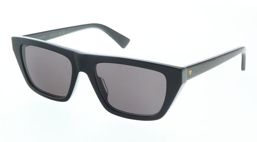 Bottega Veneta BV1291S-001 Bold Black Geometric Cat-Eye