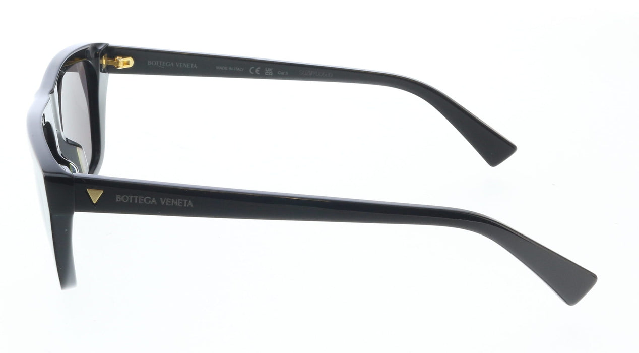 Bottega Veneta BV1291S-001 Bold Black Geometric Cat-Eye