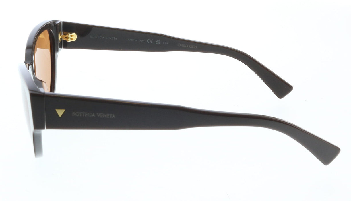 Bottega Veneta BV1319S-003 Glossy Brown Cat-Eye Sunglasses