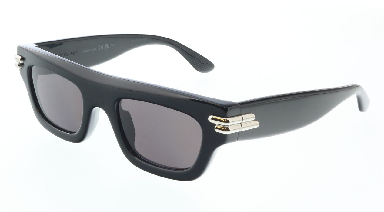 Bottega Veneta BV1321S-001 Bold Black Square Sunglasses