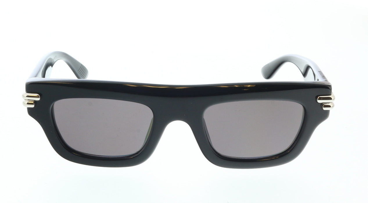Bottega Veneta BV1321S-001 Bold Black Square Sunglasses