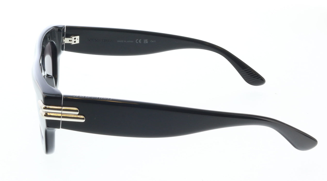 Bottega Veneta BV1321S-001 Bold Black Square Sunglasses