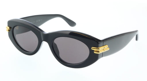 Bottega Veneta BV1322S-001 Glossy Black Cat Eye Sunglasses