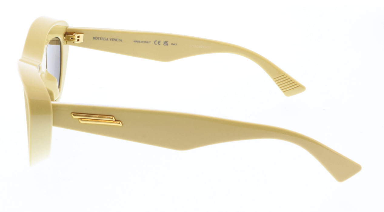 Bottega Veneta BV1325S-002 Vintage-Inspired Yellow Cat-Eye