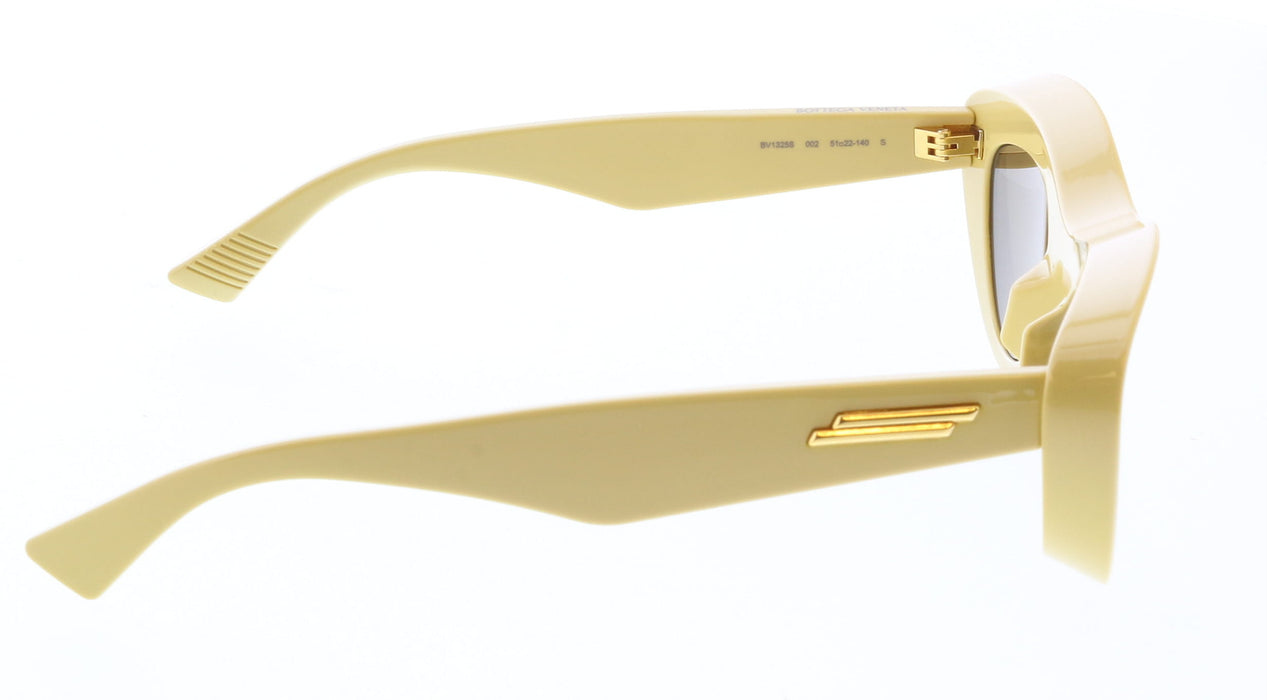 Bottega Veneta BV1325S-002 Vintage-Inspired Yellow Cat-Eye