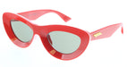 Bottega Veneta BV1325S-003 Bold Red Cat-Eye Sunglasses  Dark