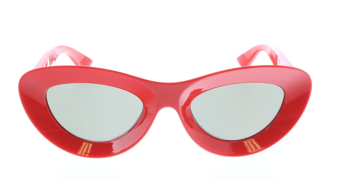 Bottega Veneta BV1325S-003 Bold Red Cat-Eye Sunglasses  Dark