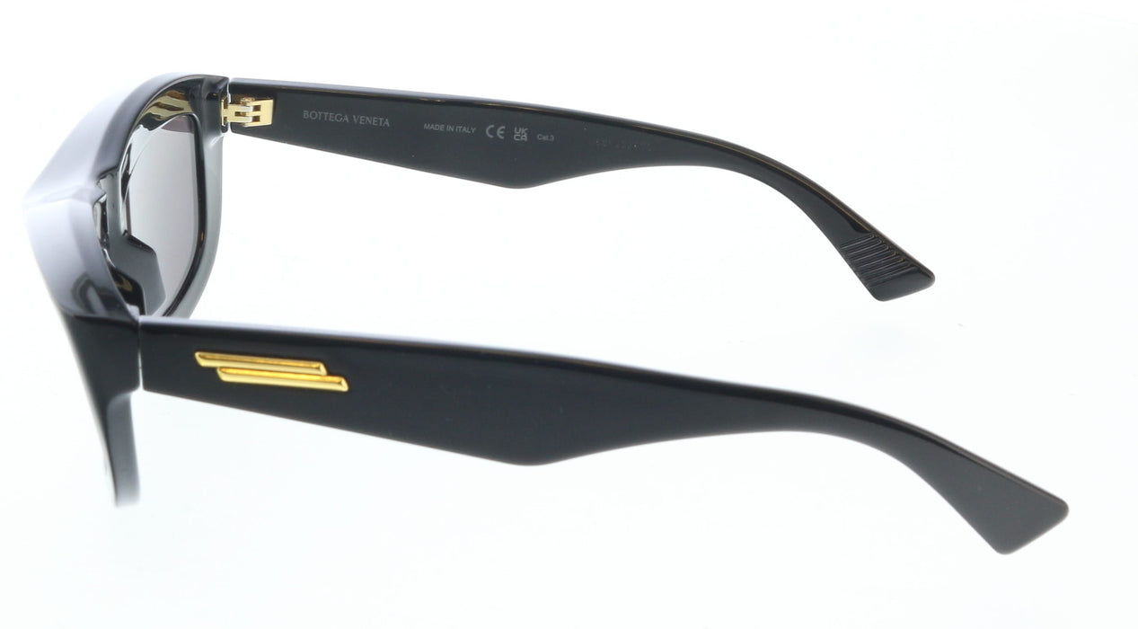 Bottega Veneta BV1326S-001 Square Sunglasses  Gold Detailing