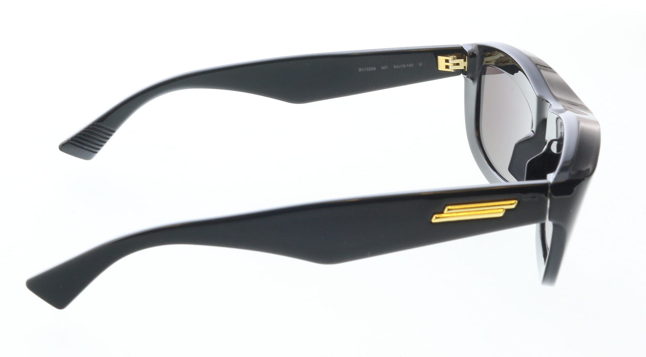 Bottega Veneta BV1326S-001 Square Sunglasses  Gold Detailing