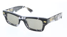 Bottega Veneta BV1351S-002 Bold Marble-Effect Square Sunglasses