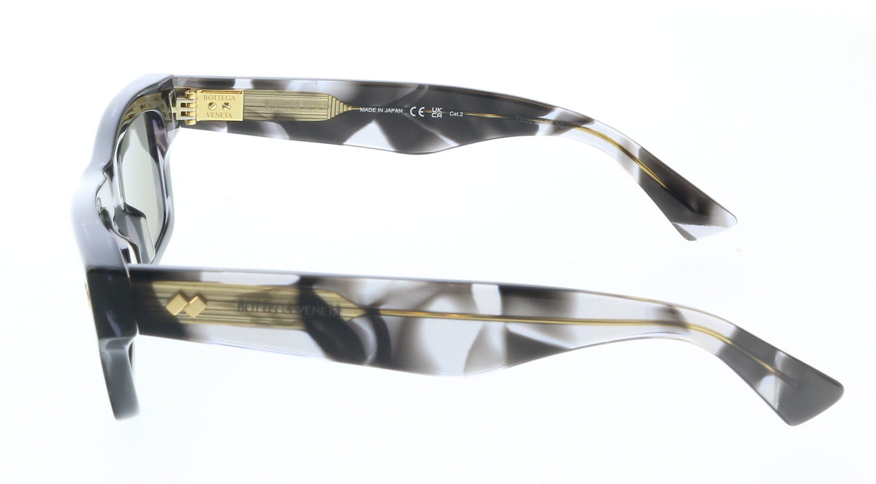 Bottega Veneta BV1351S-002 Bold Marble-Effect Square Sunglasses