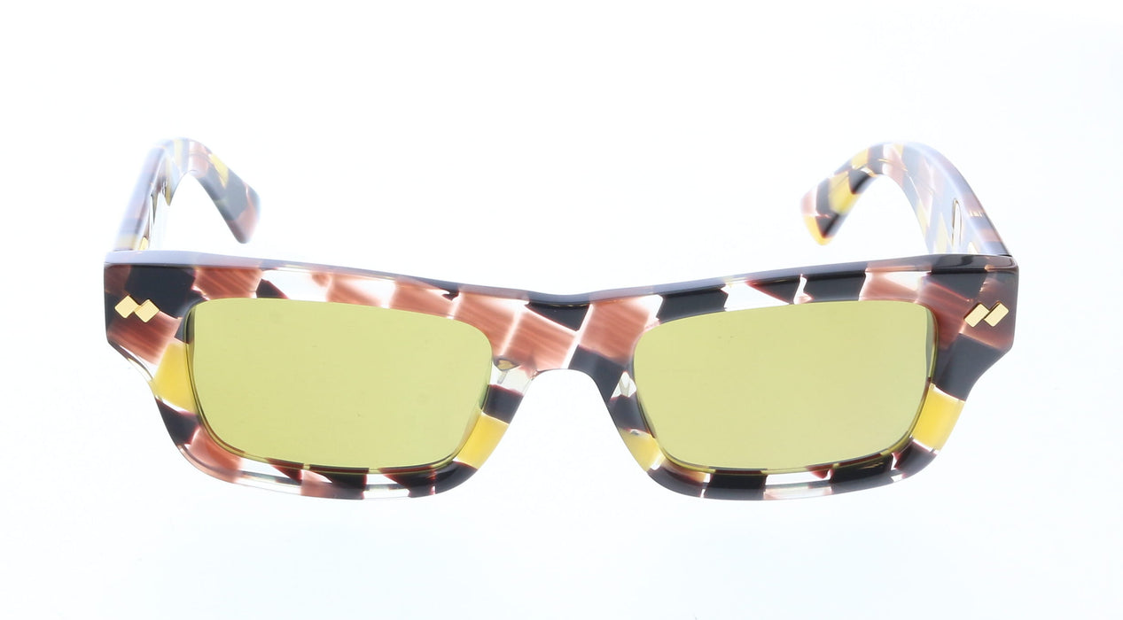 Bottega Veneta BV1351S-003 Vibrant Geometric Square Sunglasses