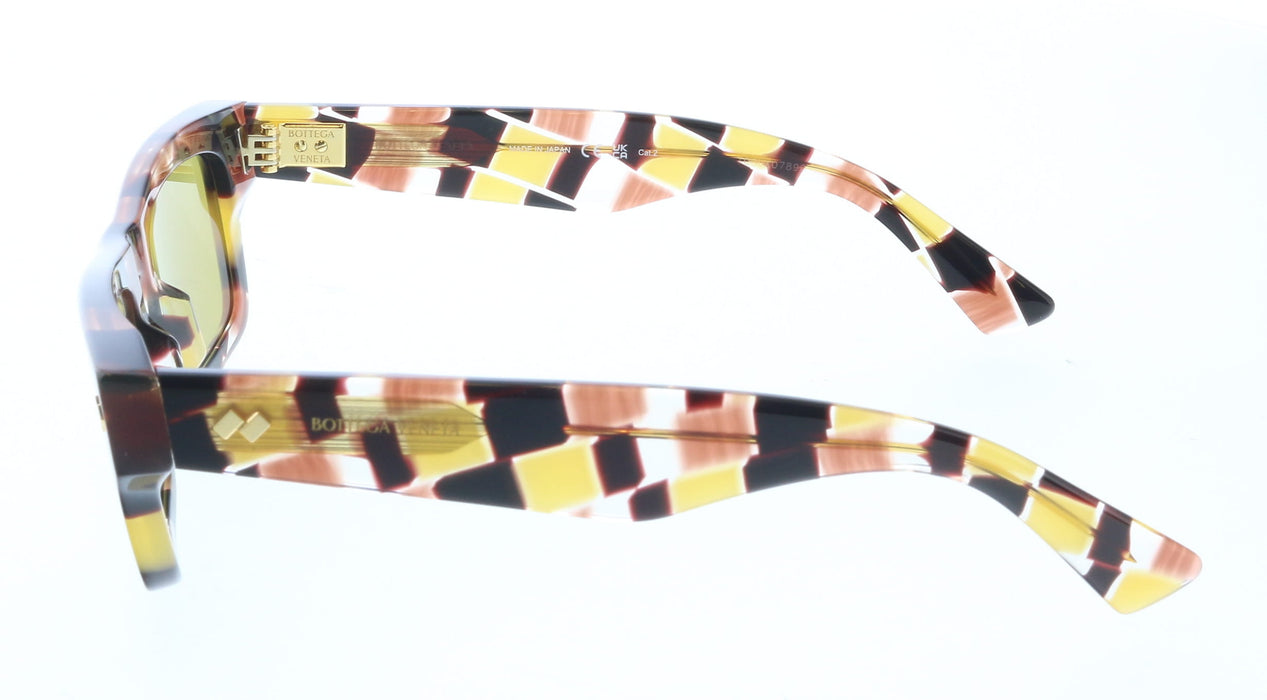 Bottega Veneta BV1351S-003 Vibrant Geometric Square Sunglasses