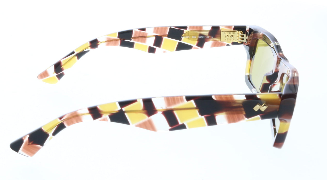 Bottega Veneta BV1351S-003 Vibrant Geometric Square Sunglasses
