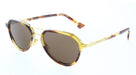 Bottega Veneta BV1373S-002 Elegant Tortoiseshell & Gold Aviator