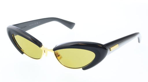 Bottega Veneta BV1387S-001 Black Cat-Eye Sunglasses