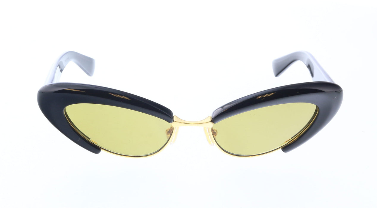 Bottega Veneta BV1387S-001 Black Cat-Eye Sunglasses