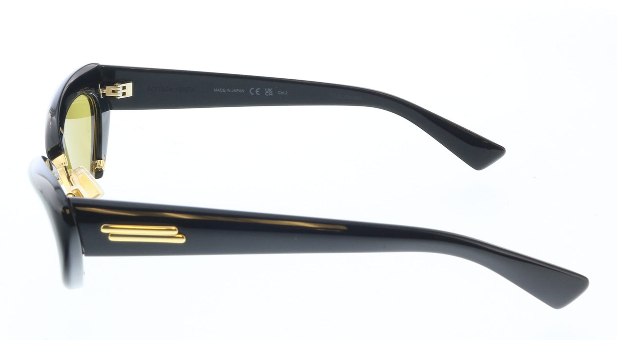Bottega Veneta BV1387S-001 Black Cat-Eye Sunglasses
