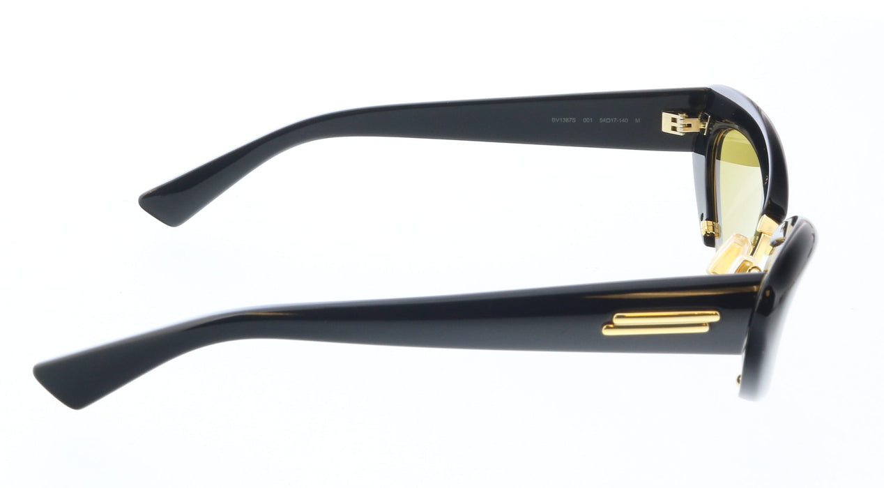 Bottega Veneta BV1387S-001 Black Cat-Eye Sunglasses