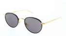 Bottega Veneta BV1389S-001 Round Gold-Trimmed Sunglasses – Luxe