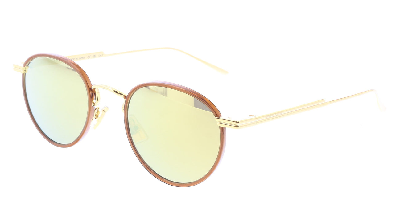 Bottega Veneta BV1389S-004  Round Gold Sunglasses
